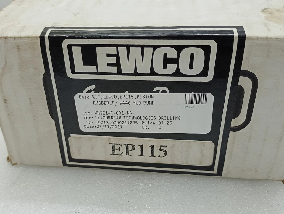 Kit De Caoutchouc De Piston Lewco EP115 Pour W446 Mud Pimp 6 Series B - Photo 2/4