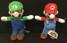 Nintendo Super Mario And Luigi Stuffed Plush Animal Toy 7 Lot Of 2