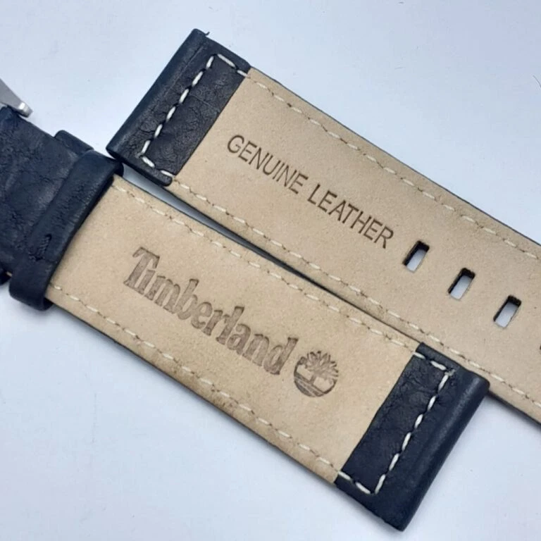 Pulseira de relógio masculina de couro genuíno Timberland 22 mm - Imagem 3 de 4