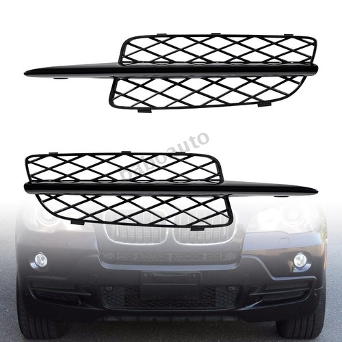 Front Fog Light Bumper Lower Grille Covers for BMW X5 E70 Pre-Facelift 2007-2010 - Picture 4 of 14
