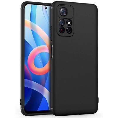 Schutzhülle für Xiaomi POCO M4 Pro 5G Handy Hülle Case Slim Cover Tasche Schwarz