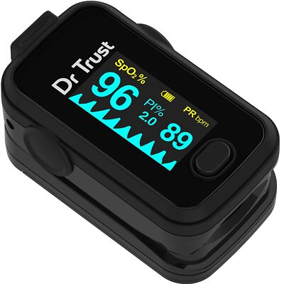 Finger Tip Pulse Oximeter With Audio Visual Alarm (Midnight Black)- 201