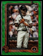 2025 Topps Chrome Update #USC26 Christian Koss Green Wave Refractors #/99