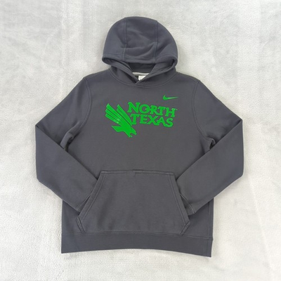 #ad #ad North Texas Mean Green Hoodie Sweatshirt Nike Pullover Gray Boys Youth Large $13.30