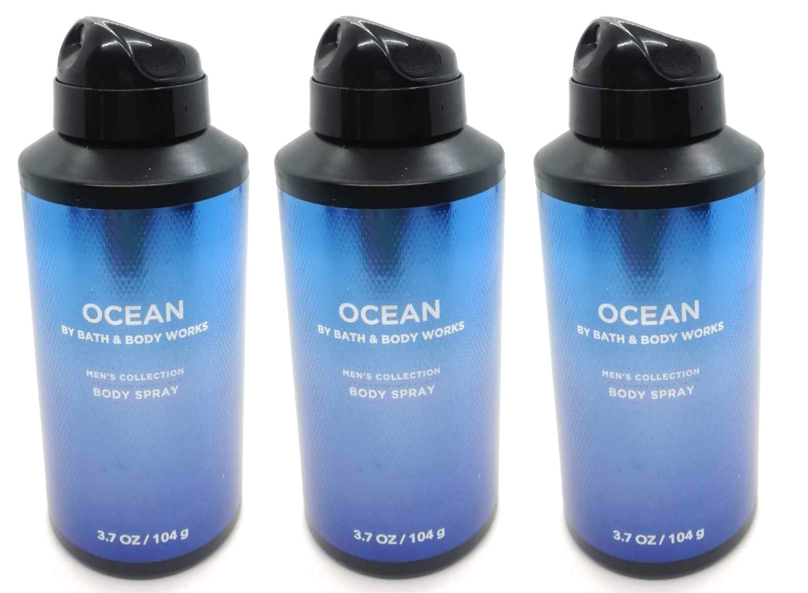 3-Pack Bath & Body Works OCEAN Body Spray For Men Men's Collection 3.7 oz Each