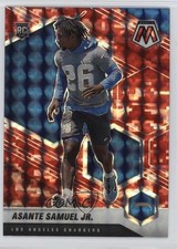 2021 Panini Mosaic Rookies Red Camo Mosaic Prizm Asante Samuel Jr #348 0br2