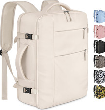 Travel Laptop Backpack - Airlines Approved Carry-On Bookbag Fits 15.6" Laptop