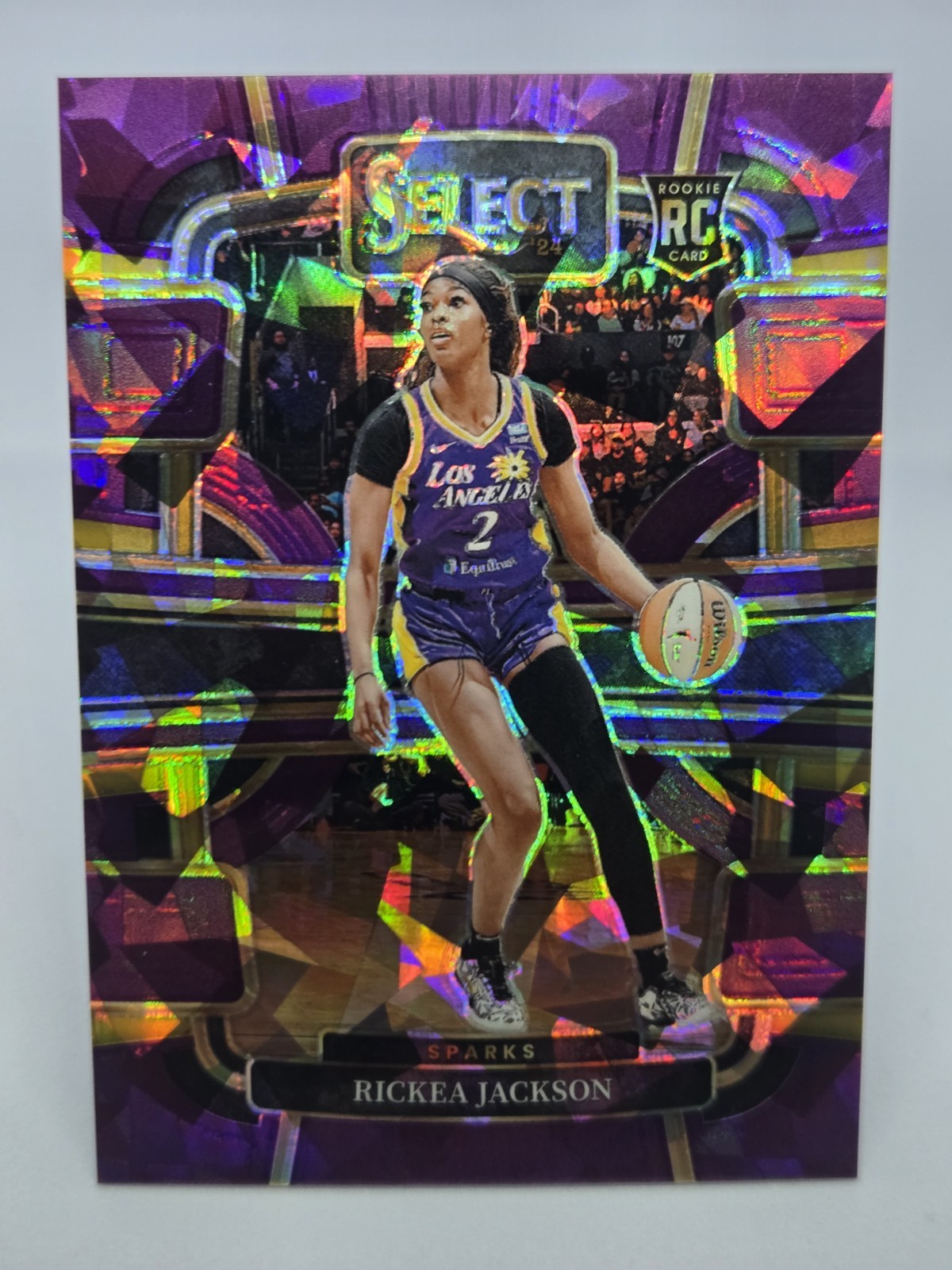 2024 Panini Select Rickea Jackson Rookie Purple Ice Prizm /149 #58 Sparks RC