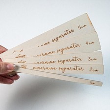 5 Pieces Wooden Macrame Separator Tool Spacer Guide for Macrame Hanging