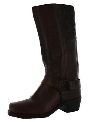 690 $ Frye Bottes Tall Harness Americana Pour Femmes, Tan, US 6.5 - Photo 1/4