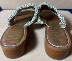 Sam Edelman Jeni Metallic Leather Fringe Slide Sandals Women’s Size 9M — photo 9