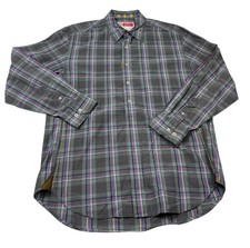 Robert Graham Shirt Multicolor Plaid Long Sleeve Button Down Shirt Men's XL