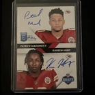 2017 Donruss Elite - Pen Pals Patrick Mahomes Kareem Hunt #PP-KH (AU, RC) Chiefs