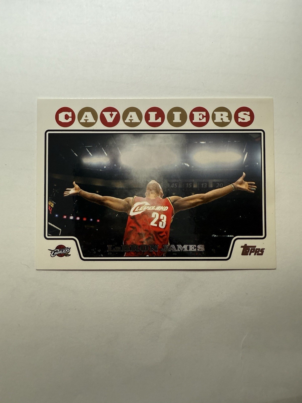 2008-09 Topps LEBRON JAMES Chalk Toss #23 King GOAT HOF SP Short Print