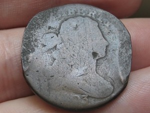 1803 Draped Bust Large Cent Penny- About Good Details