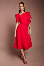 Coast Red Midi Dress Womens Occasion Dresses
