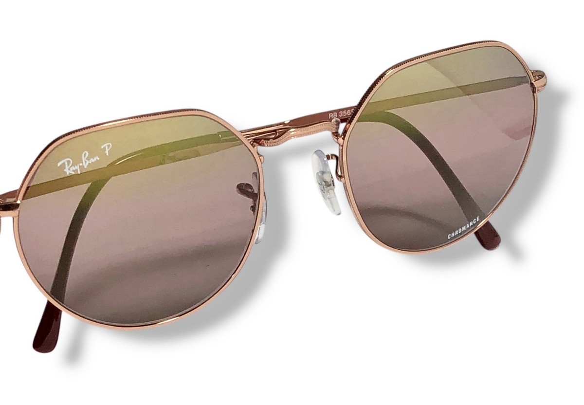 Ray Ban RB3565 9202G9 Jack Chromance Polarized Rose Gold Mirror