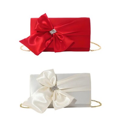 Schleife Clutch Handtasche Abendtasche tragbare Umhängetasche für Geburtstag