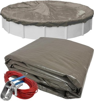 Robelle 21 ft Extra Heavy Duty Magnesium Winter Pool Cover for Above Ground Pool