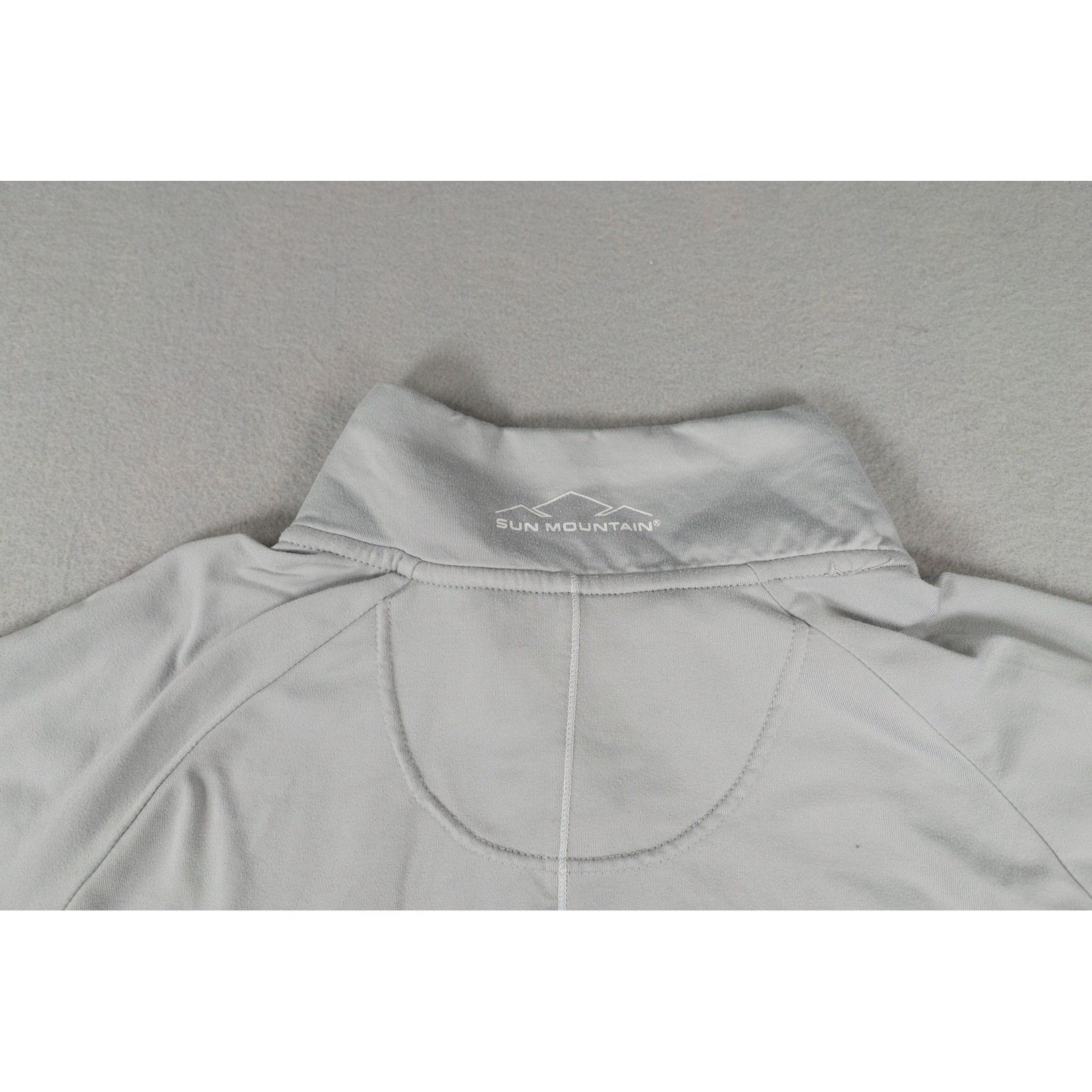 Sun Mountain Second Layer Thermal Quarter Zip Pullover Gray Large L Golf image 7