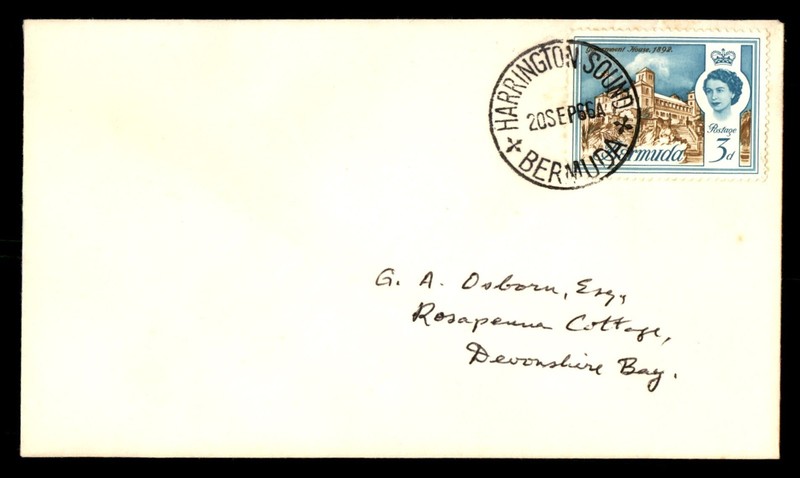 Mayfairstamps Bermuda 1966 Harrington Sound government house 1892 Cover cca_1713