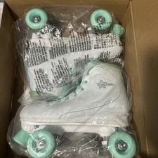 Roller Derby Roller Star 600 Women's Roller Skates - White/Mint - Size 10