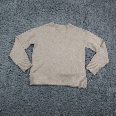 LOVE ELLIE Sweater Pullover Womens M Beige Crew Neck Tight-Knit Relaxed NWT