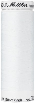 Mettler Seraflex Elastic Thread 50wt 142yd-White - 5 Pack