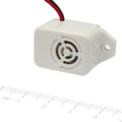 Mini Summer 12 -24V 80 dB Dauerton Buzzer Signalgeber Piepser Alarm Schnarre Wei