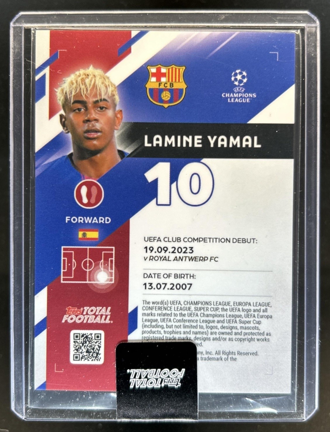 2025-26 Topps Total Football Lamine Yamal #81/99 Barcelona view 2