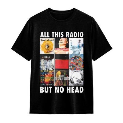 Radiohead All This Radio But No Head T-Shirt Full Album Covers Concert Tee