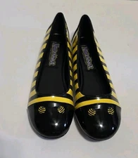 Funtasma Bee Flats Yellow Black Striped Sz 7