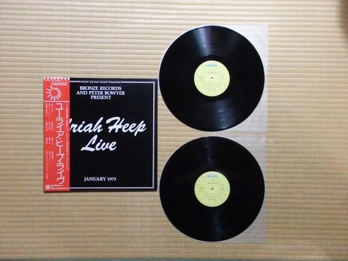 Uriah Heep – Uriah Heep Live P-5501 Japan Insert Booklet Obi NM vinyl