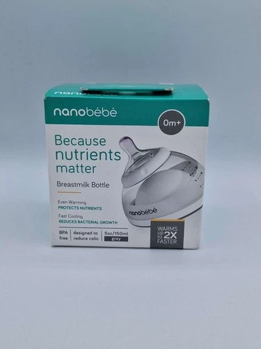 Nanobebe Breastmilk Bottle 0M+ 5oz - Single Pack - BOXED NEW UK