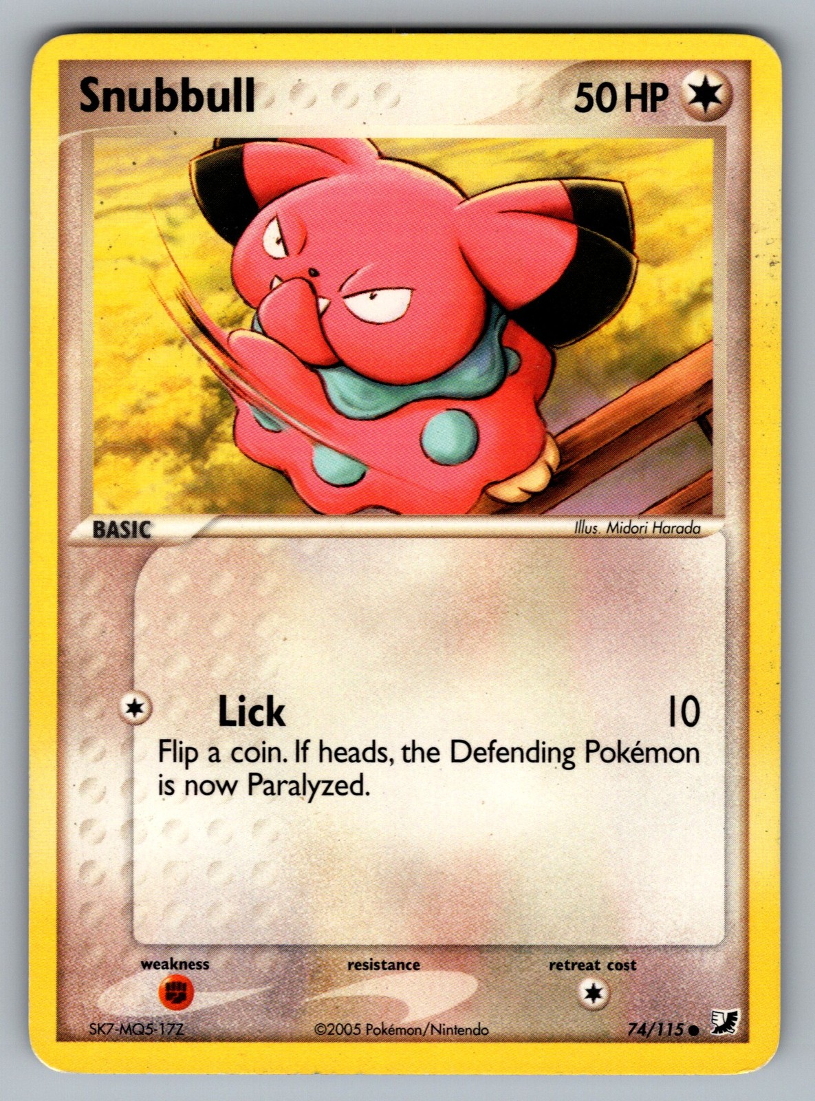 Snubbull Common Unseen Forces 74/115 Pokemon NM