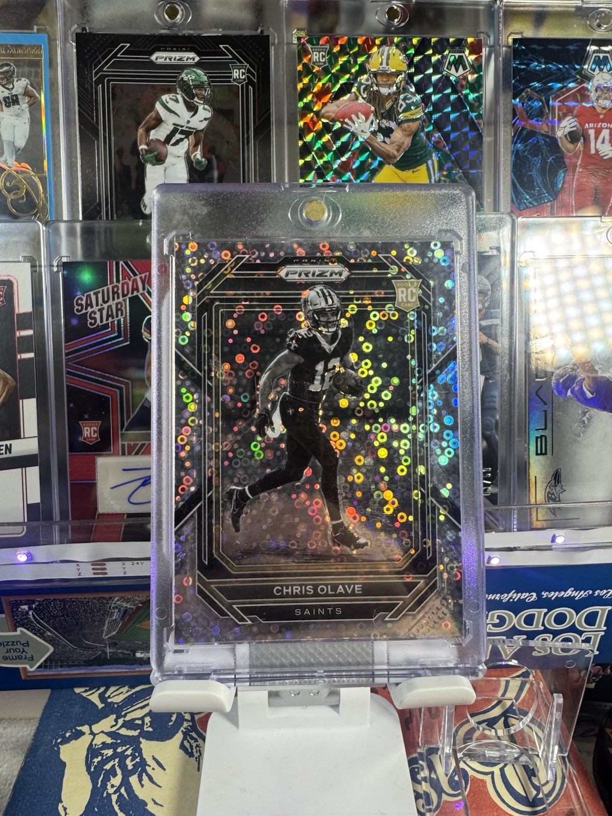 2022 Panini Prizm - Rookie Variation Chris Olave #310 No Huddle Prizm (RC)