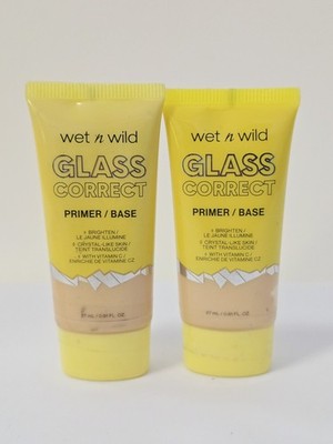 Wet n Wild Prime Focus Glass Skin Correct Primer, Bright Crystal Finish. QTY:2