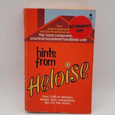 Signed Heloise Hints from Heloise Paperback 1980 Vintage Good Condition