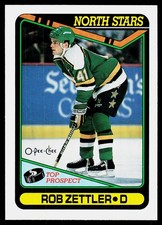1990-91 O-Pee-Chee Rob Zettler #289 RC Rookie Minnesota North Stars