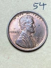 1916 LINCOLN WHEAT CENT,  high condition coin, AU, Almost Uncirculated #54