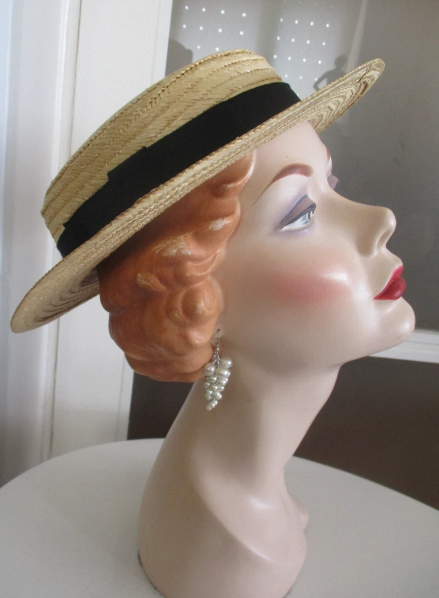 Straw 1950s Vintage Hats for Women for sale | eBay UK display picture 2