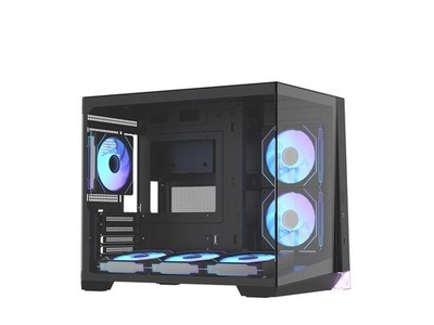 Formula V Line Crystal Z4M Plus Mid-Tower PC Case, Geometric Front Panel, Angled