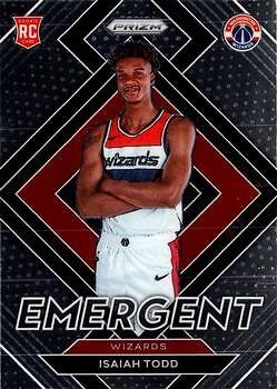 Isaiah Todd 2021-22 Prizm NBA Basketball - Emergent - Washington Wizards