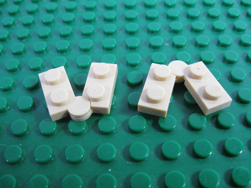 LEGO Hinge Pate 1x2 Swivel-Base & Top (2 PAIRS) #2429c01 2429 2430- Choose Color - Picture 16 of 16