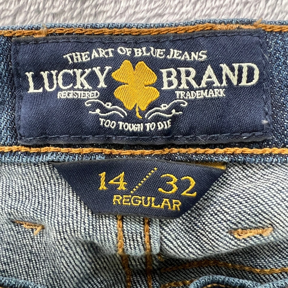 Vtg. 90s Lucky Brand Jeans Womens 14/32 Regular Wash Denim Blue Casual Pants - Image 3 of 4