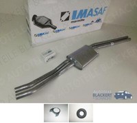 Imasaf Auspuff Mitteltopf + Anbauteile für Mercedes-Benz W111 + W108 + W109
