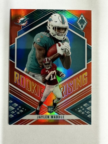 2021 Panini Phoenix - Rookie Rising Orange #RIS-6 Jaylen Waddle /99 (RC) - Picture 2 of 3