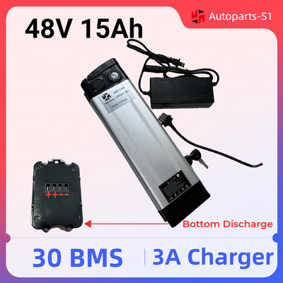 48V 15Ah 1000W Ebike Power Battery Pack Lithium Li-ion Electric Bicycle 30A BMS