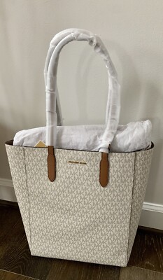 Michael Kors Sinclair Large Tote Bag Vanilla NEW With Tags