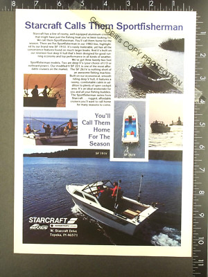 1983 AD for Starcraft 19 191 SF 191V 261V Sportfisherman boat